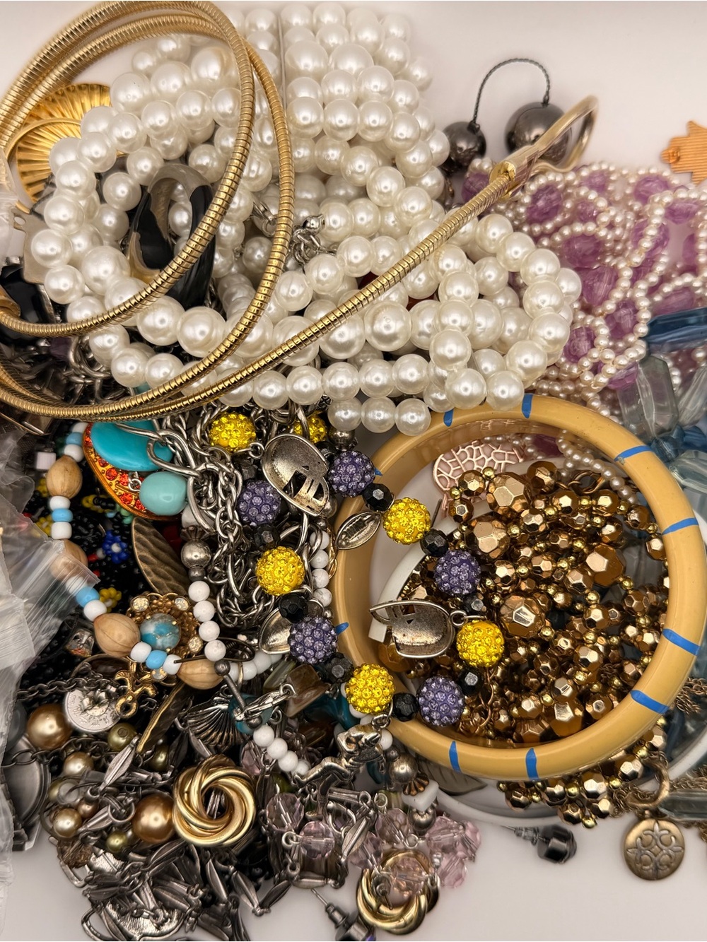 Mystery Jewelry Treasure Hunt Wearable, Craft & Reseller Lot 60+ Pieces